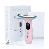 EMS Microcurrent Three-Color Light Firming and Rejuvenating Skin Ion Facial Lifting Device