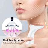 EMS Microcurrent Three-Color Light Firming and Rejuvenating Skin Ion Facial Lifting Device